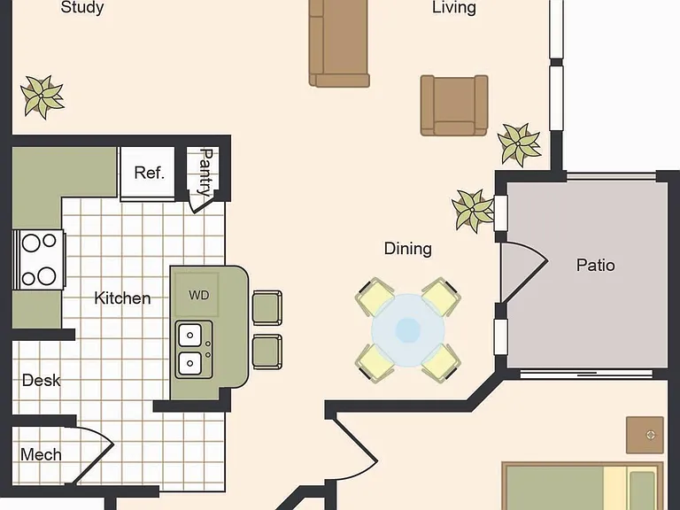 Two Bedroom Floorplan Two Bedroom Floorplan