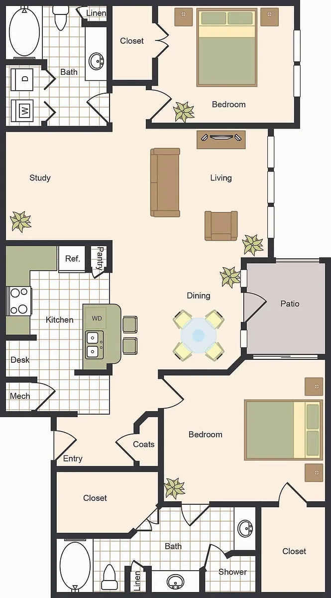 Floor plan B3