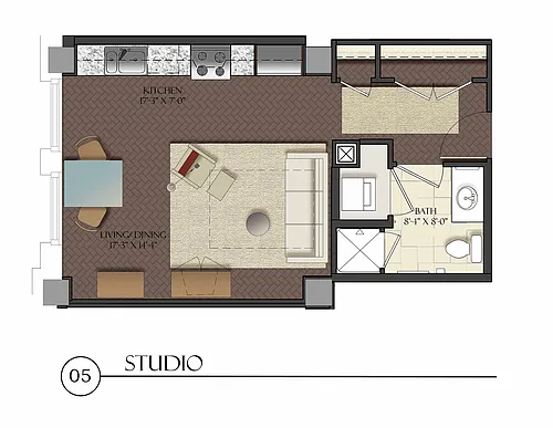 Floor plan Studio
