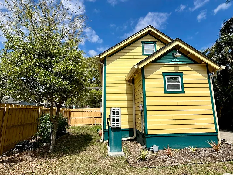 Shared fenced-in backyard