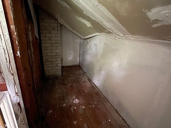 Walk in closet for attic