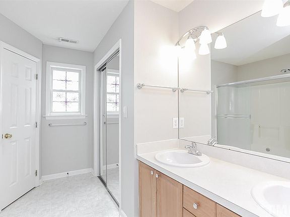Master bathroom with walk in closet.