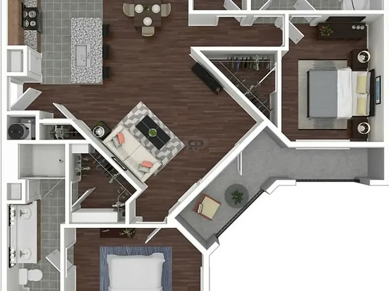 B3 floor plan Haven at Main