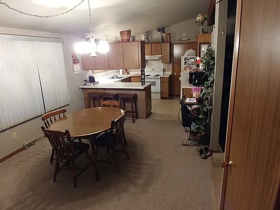 Dining room and kitchen