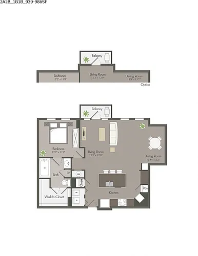 Floor plan 2A2B