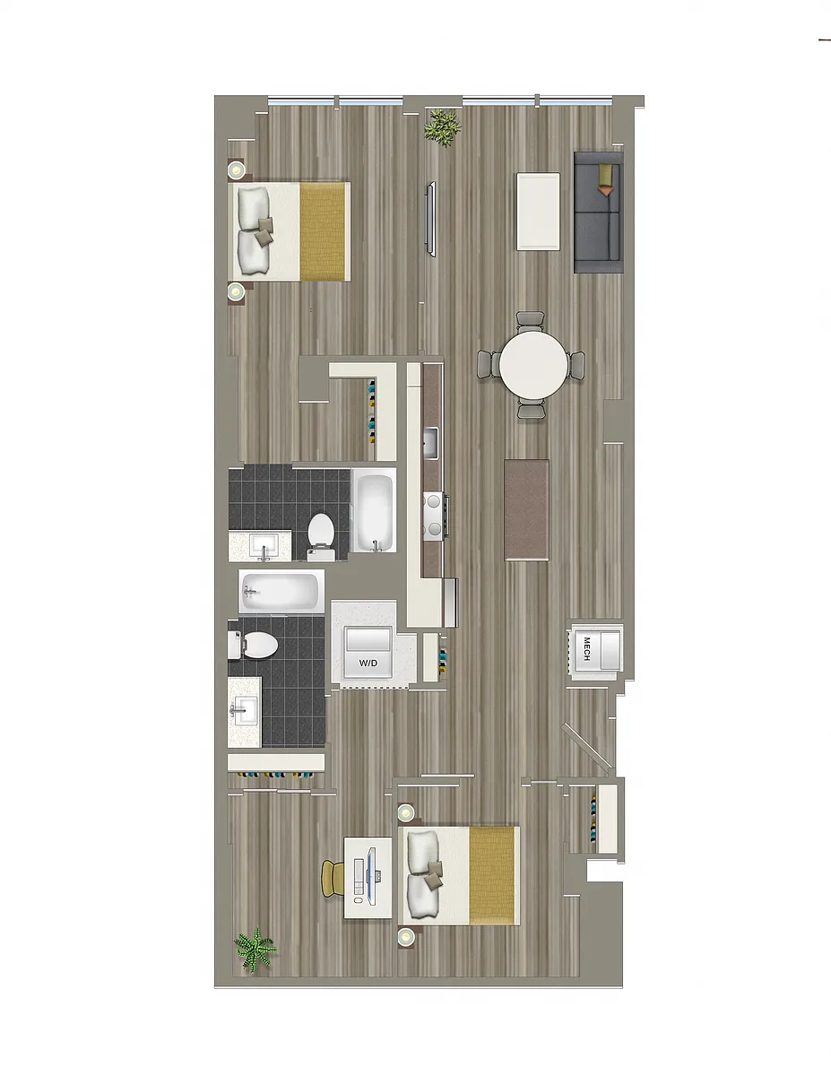 Floor plan 2-Den B