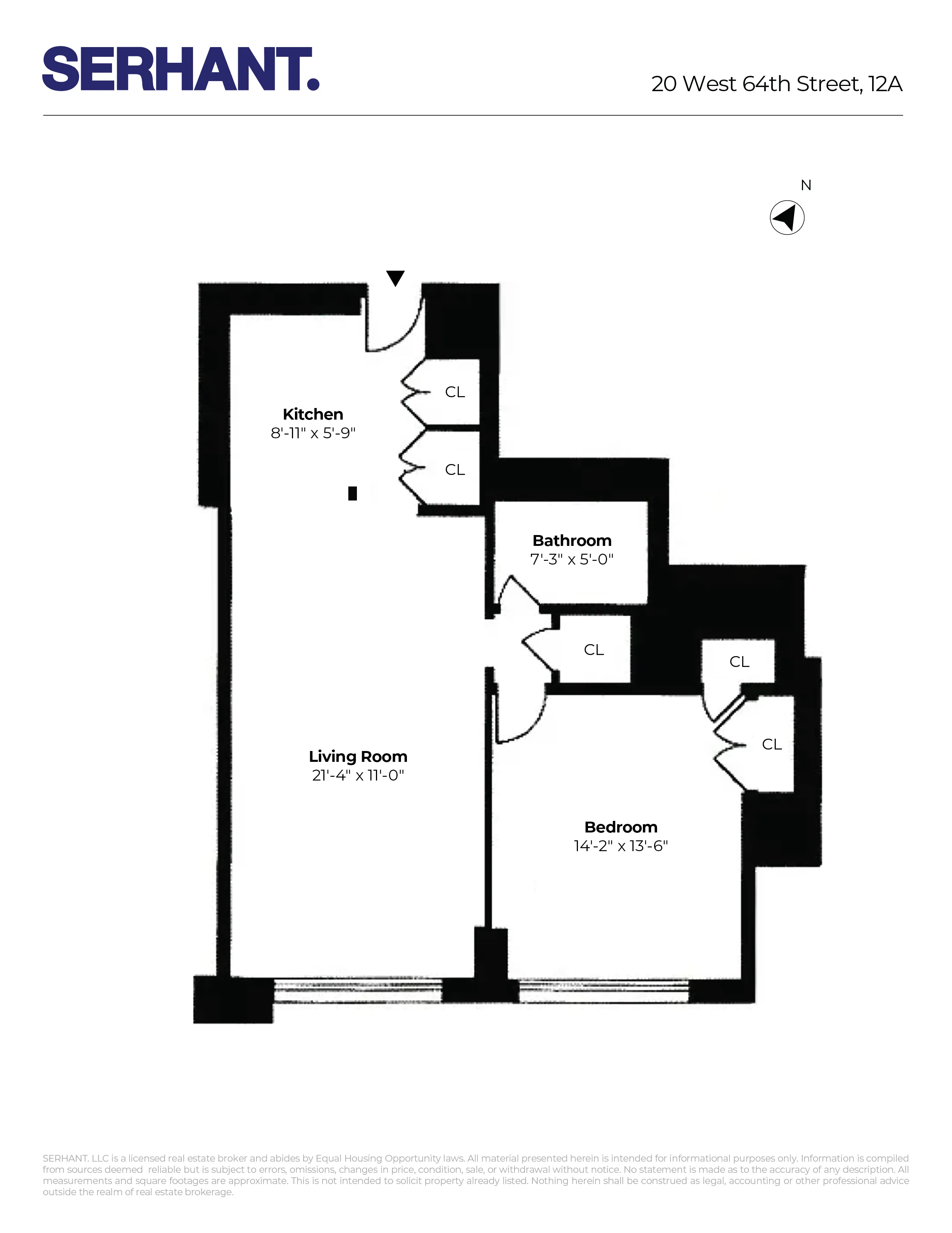 20 West 64th Street #12A in Lincoln Square, Manhattan