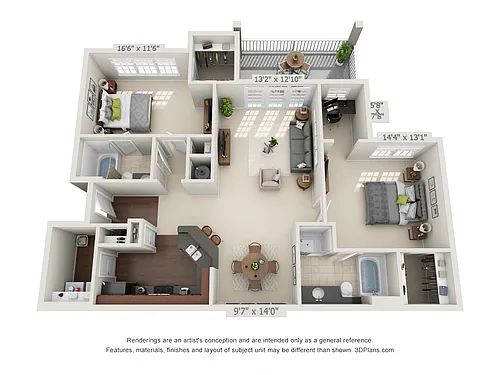 Floor plan The Smoky Mountain Deck
