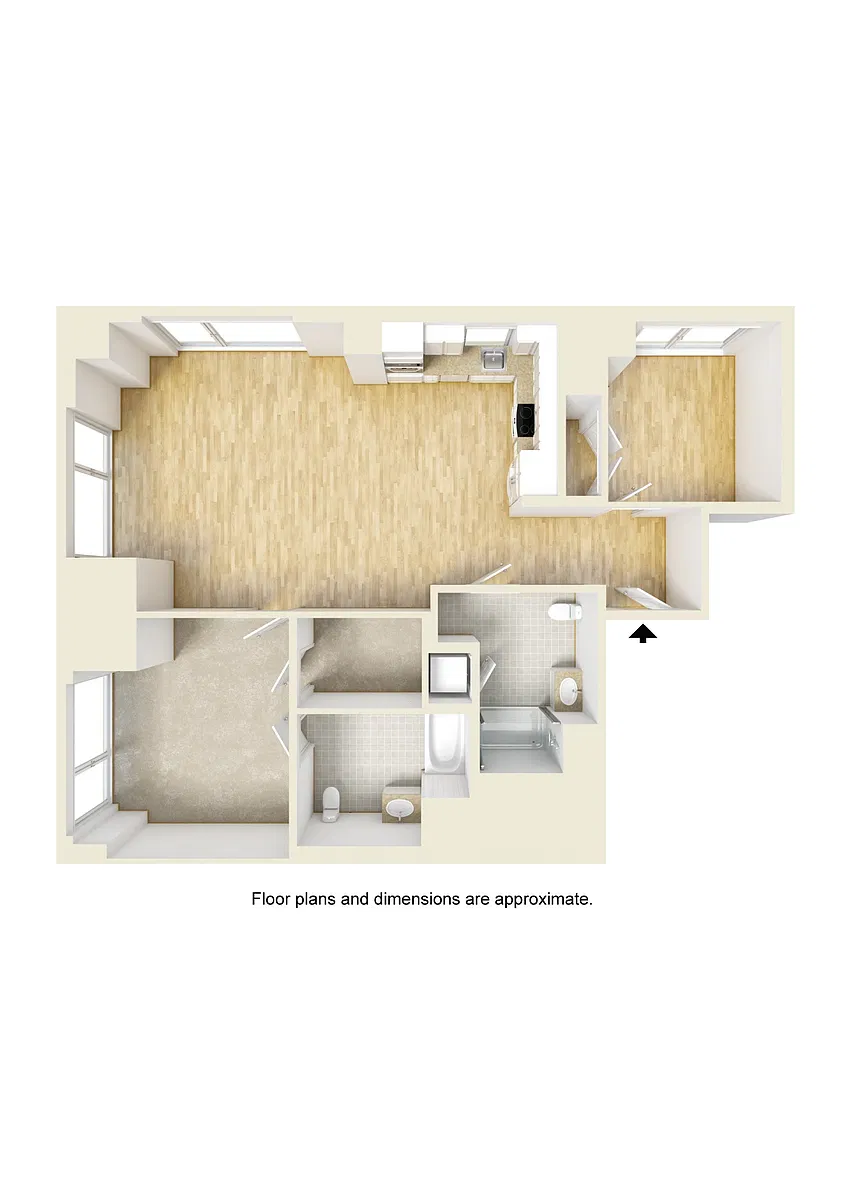 Floor plan 2D - 4-8 ADA