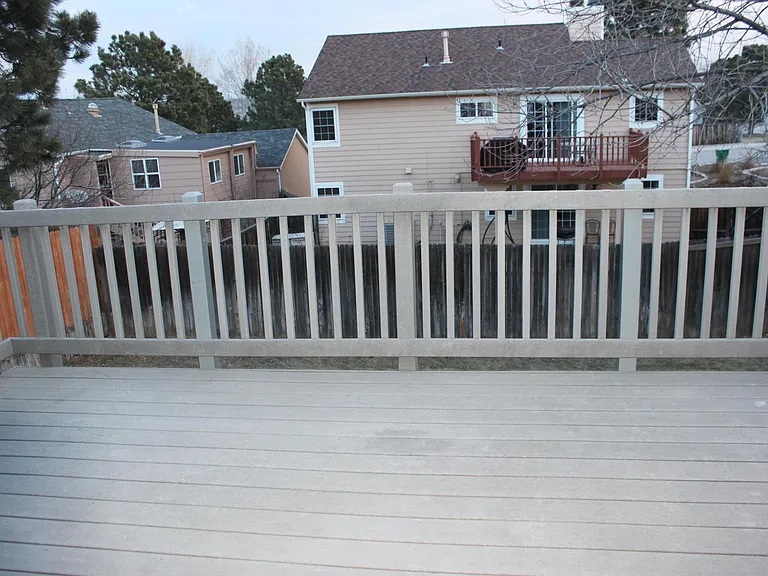 Deck off of dining room