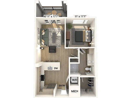 Floor plan A1-701sf