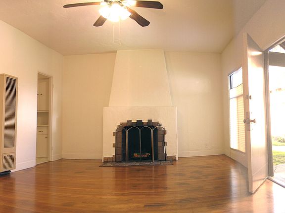 large living room with fireplace