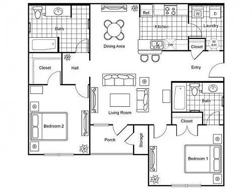 Floor plan B1