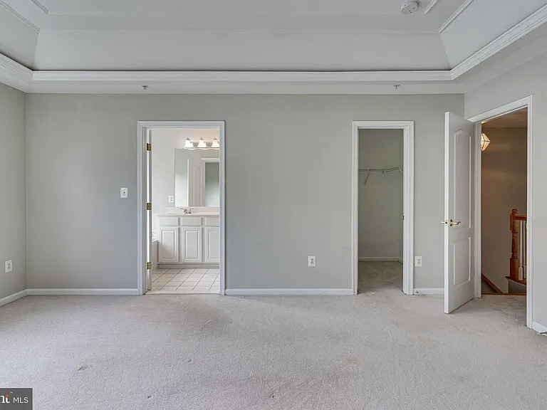 Primary bedroom, with separate bathroom and walk-in closet