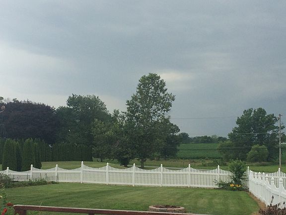 Side yard and fire pit