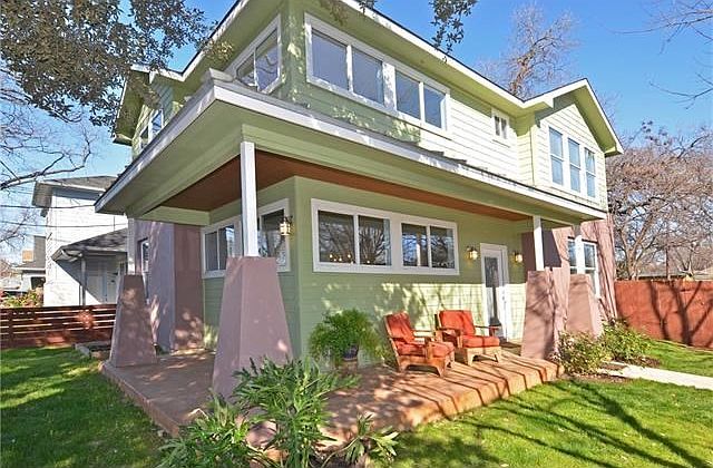 Watch the world go by from your front covered porch