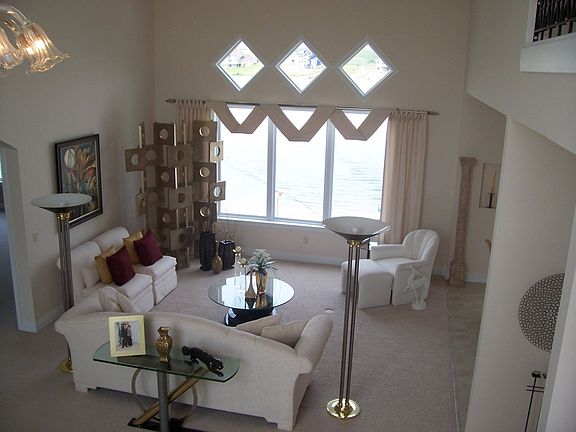 View from upstairs of living room