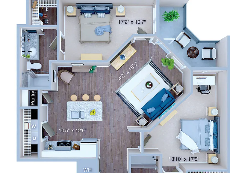 B2 floor plan 810 Ninth
