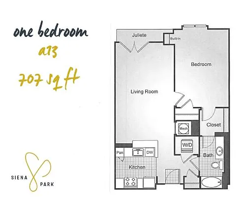 Floor plan A13