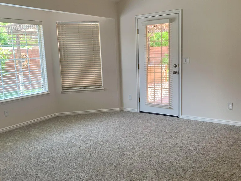 Master bedroom walk out to patio