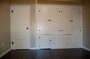 Larger bedroom built-ins