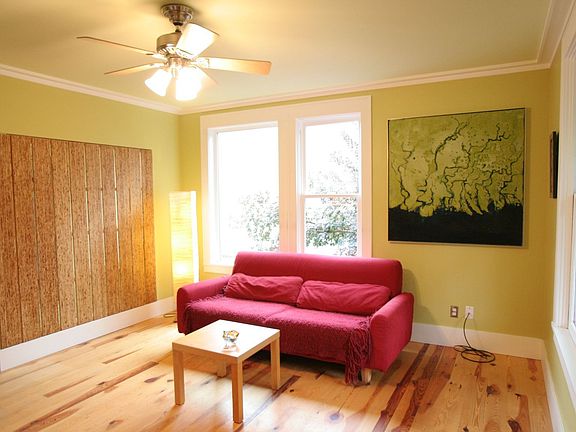LR with good view of the heartwood hrwd pine floors thruout home