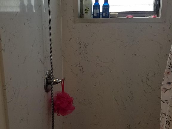 Very New Shower Stall, window in the bathroom