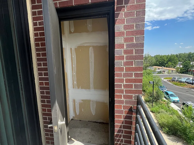 Storage closet on balcony