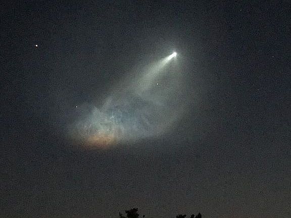 Space X launch 150 mi. away 