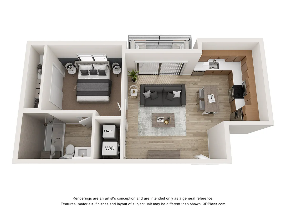 Floor plan 1X1 A4