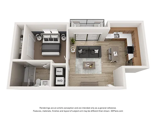 Floor plan 1X1 A4