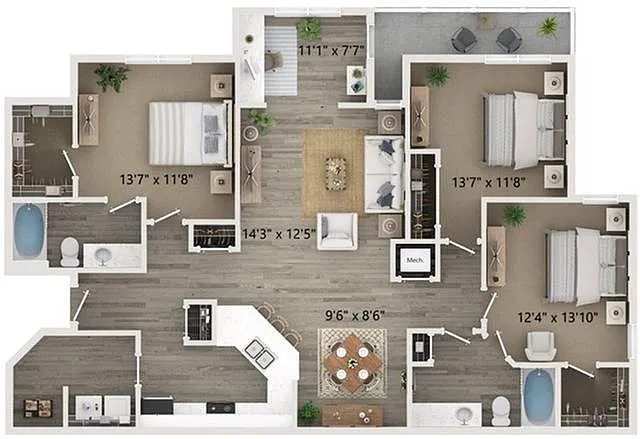 Floor plan C1