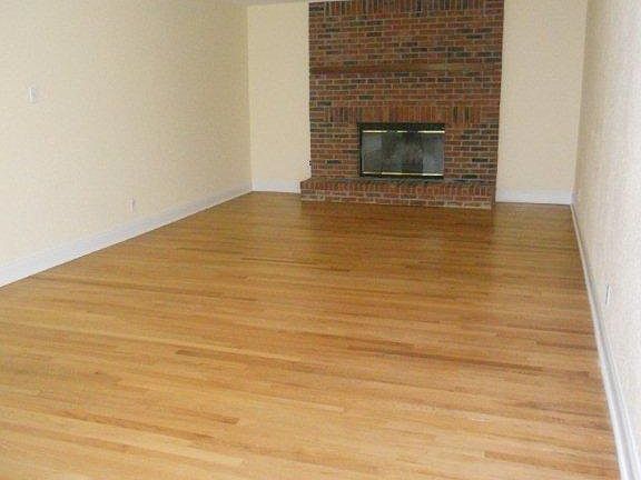 living room with fireplace