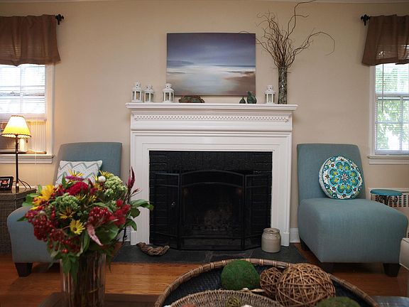 Fireplace in living room