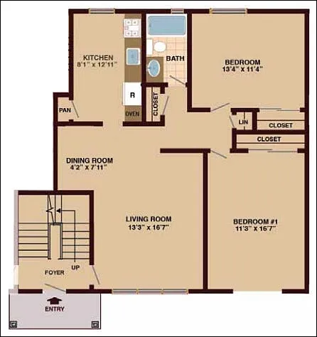 Floor plan 2 Bedroom