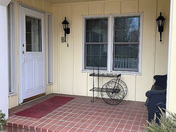 Covered porch at front entry