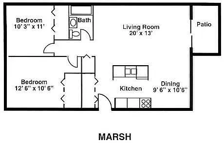 Floor plan The Marsh
