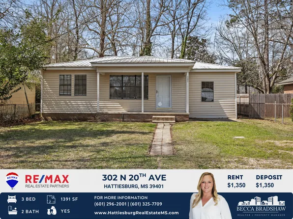 302 N 20th Ave, Hattiesburg, MS 39401