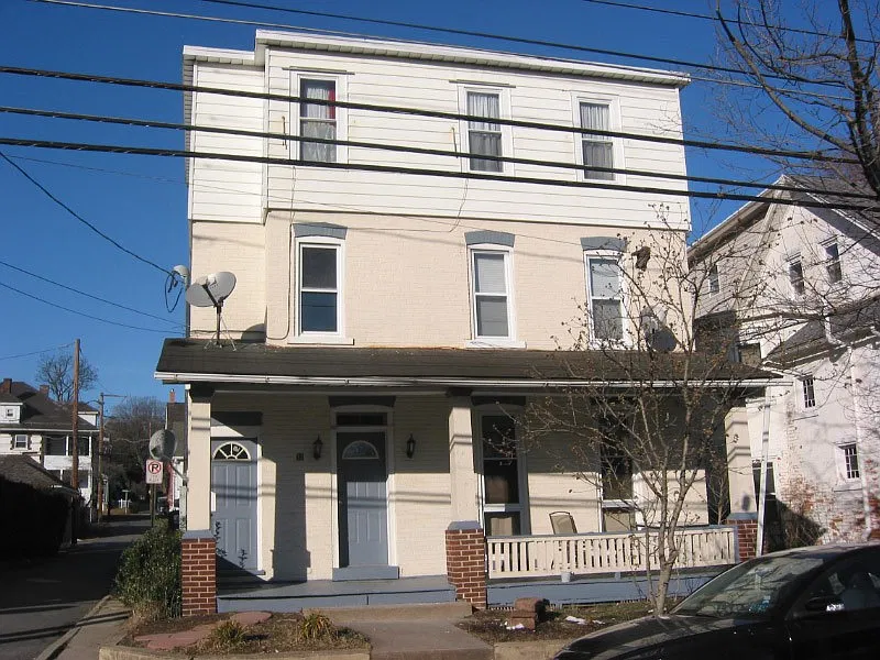Front view of building.