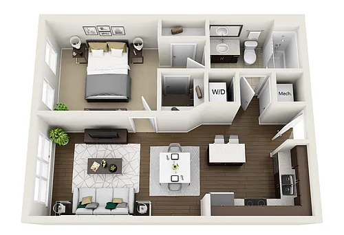 Floor plan 1A6H - Phase 1 Classic