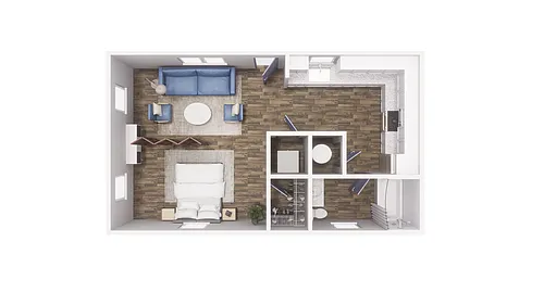 Floor plan 0x1 - 360 sqft - S1