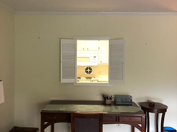 A view from the Living Room into the Kitchen.