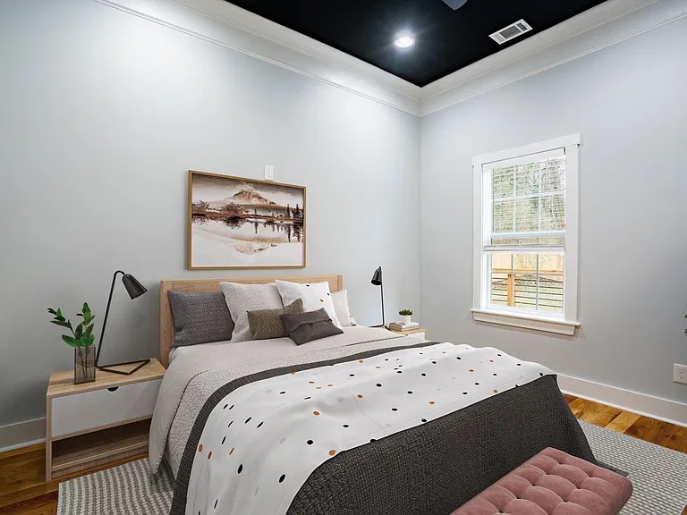 Bedroom 3. This image shows a virtually furnished space. Bedrooms come unfurnished.