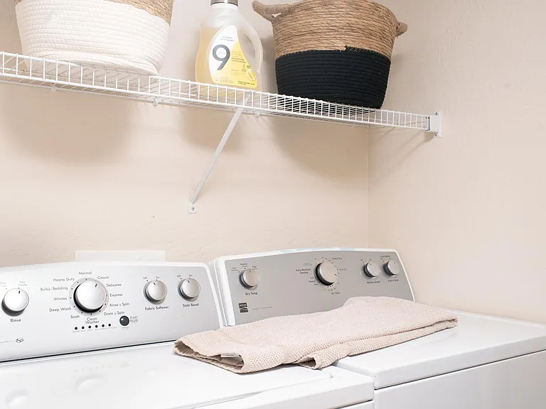 Downstairs Laundry - Brand New Large Capacity Washer and Dryer