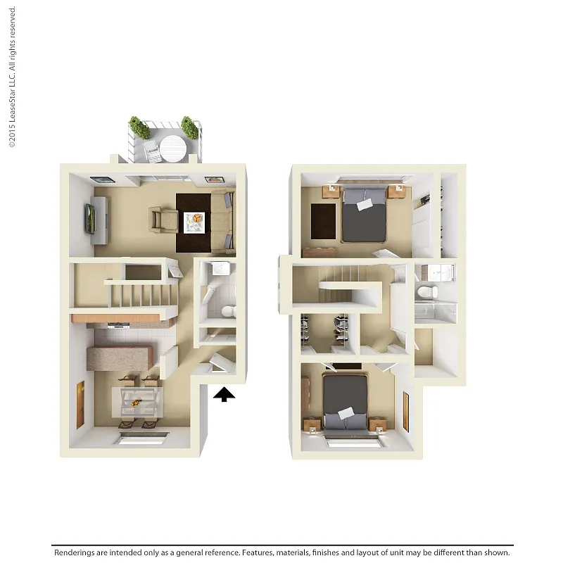 Floor plan Queen Palm