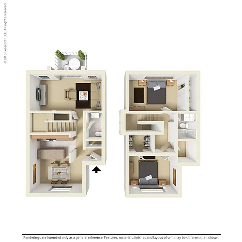 Floor plan Queen Palm