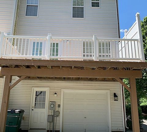 Deck, Garage Parking and Semi Covered parking under deck