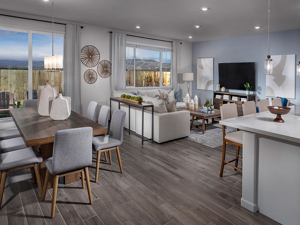 Great room at a Meritage Homes community in Winters, CA.