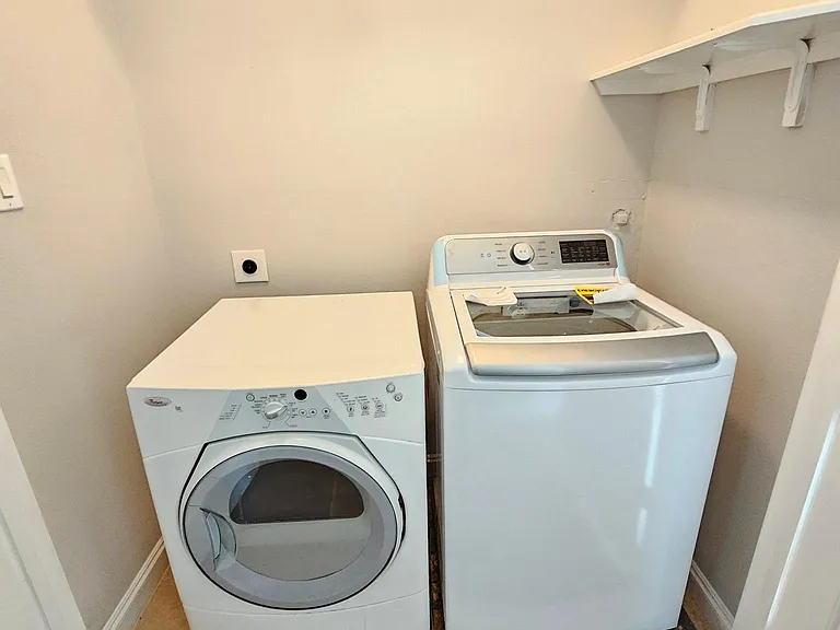Laundry room with plenty of space for hanging clothes