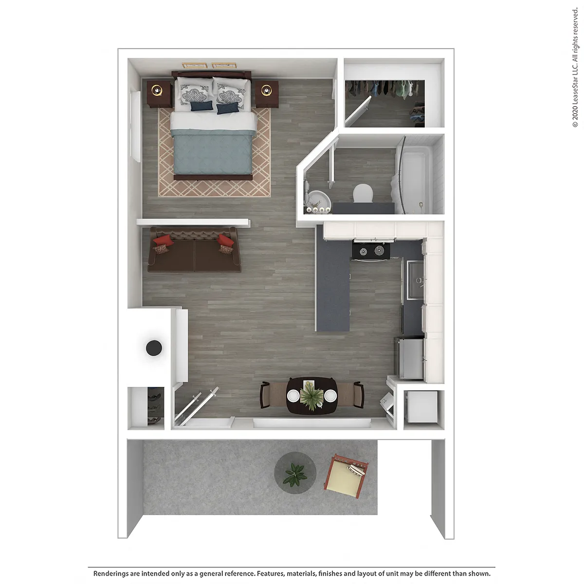 Floor plan 480 sqft- S1